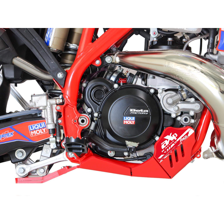 AXP Xtrem Skid Plate Red AX1753 | Beta 250 300RR X-PRO Full Frame Protection