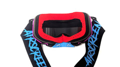 AirScreen AERO EX Goggles - 01 Black/Cyan/Magenta | Opening Lens Enduro MX Goggles