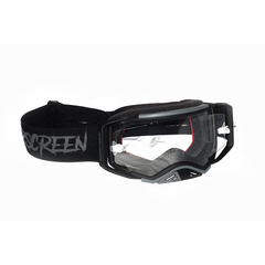 AirScreen AERO EX Goggles - 04 Black/Dark Grey | Opening Lens Enduro MX Goggles