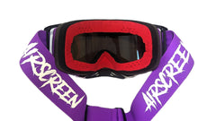 AirScreen AERO EX Goggles - 05 Purple/White/Black | Opening Lens Enduro MX Goggles