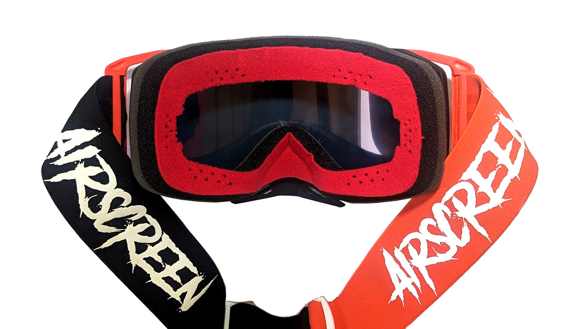 AirScreen AERO EX Goggles - 06 Orange/Red/White/Black | Opening Lens Enduro MX Goggles