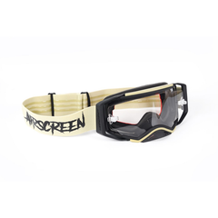 AirScreen AERO EX Goggles - 08 Sand/Black | Opening Lens Enduro MX Goggles