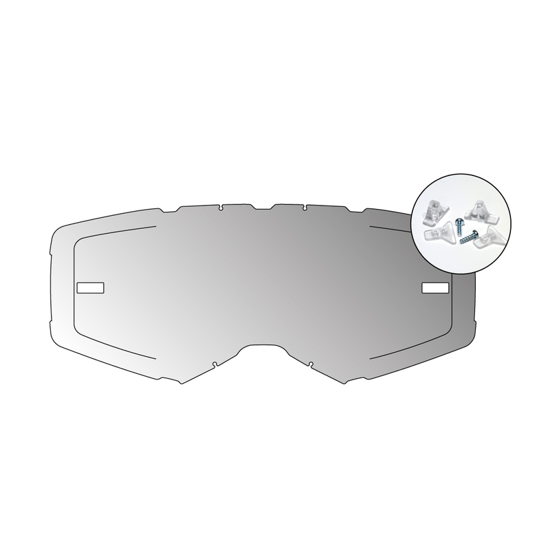 AirScreen AERO EX Opening Lens - Hydrophobic Iridium Mirror | Anti-Fog Anti-Scratch UV Protection