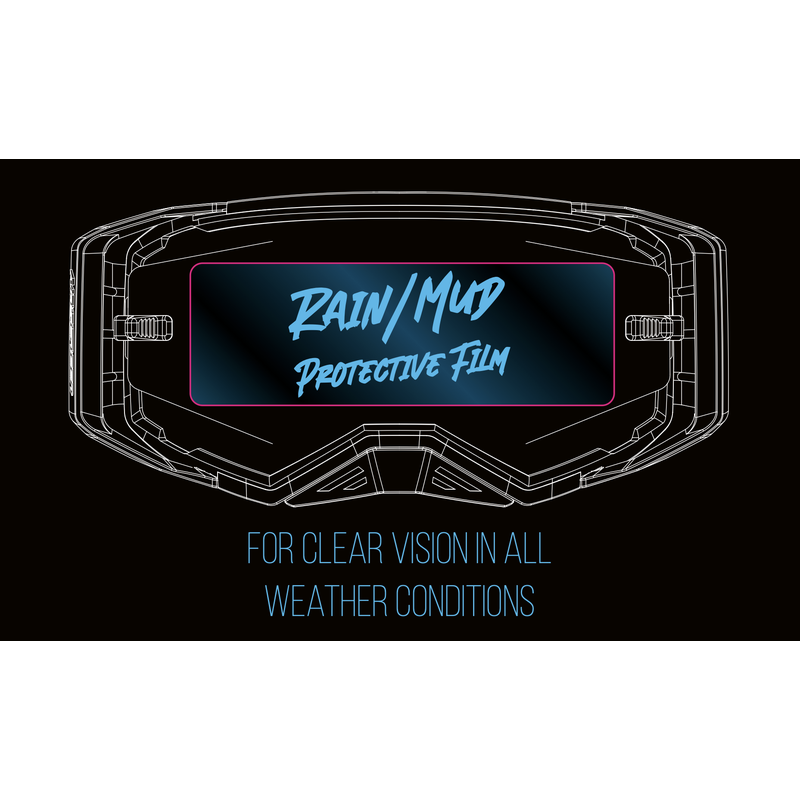 AirScreen Rain/Mud Hydrophobic 50mm Universal Goggle Film | Enduro MX Lens Protection