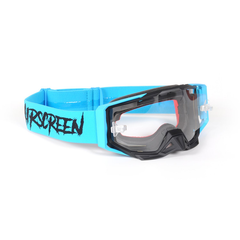 AirScreen S-Fit EX Youth Goggles - Neon Blue | Kids Opening Lens Goggles