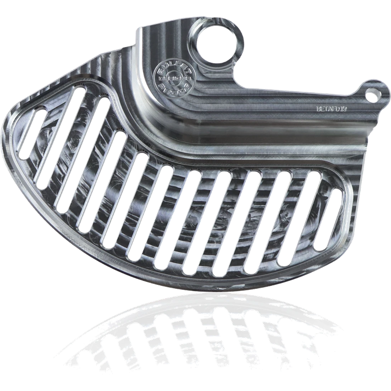 BPD Front Disc Guard Silver | Beta Sachs Forks Billet Aluminium Rotor Protection