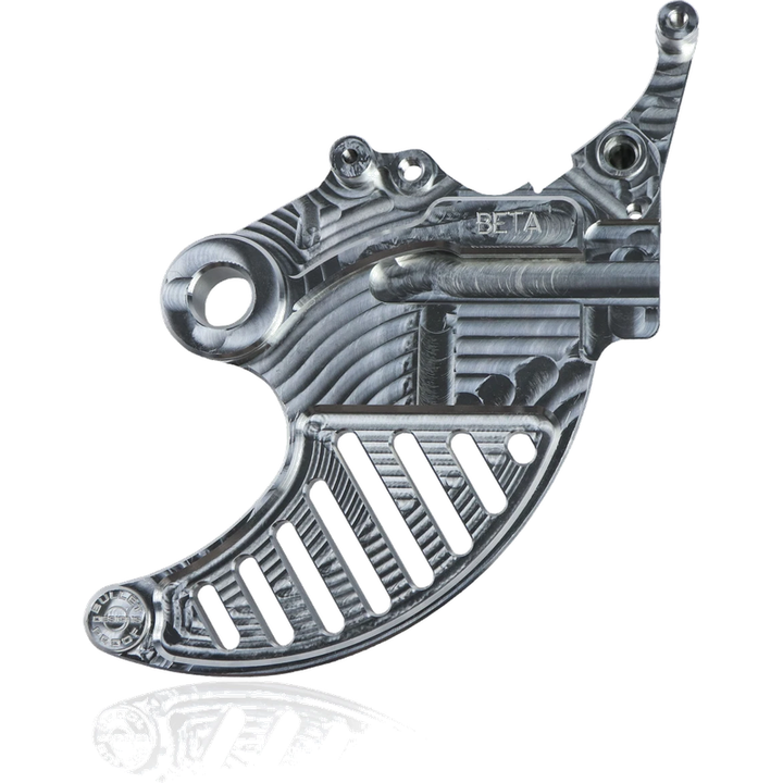 BPD Rear Disc Guard - Silver | Beta all models &amp; X-Trainer Billet Aluminium Rotor Protection