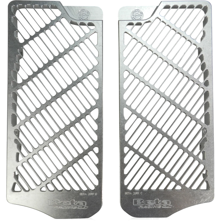 BPD Radiator Guards - Silver | Beta RR RR-S Billet Aluminium
