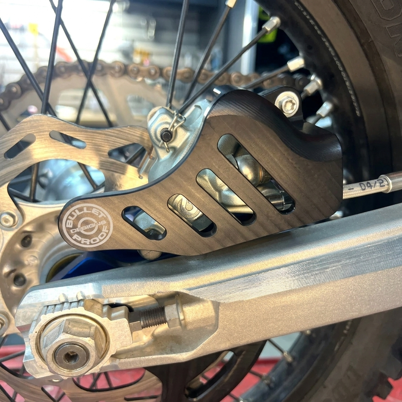 BPD Rear Brake Caliper Guard - Black | Billet Aluminium Rear Brake Protection