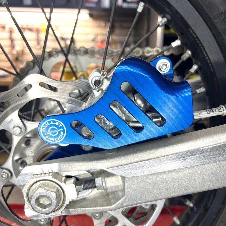 BPD Rear Brake Caliper Guard - Blue | Billet Aluminium Rear Brake Protection