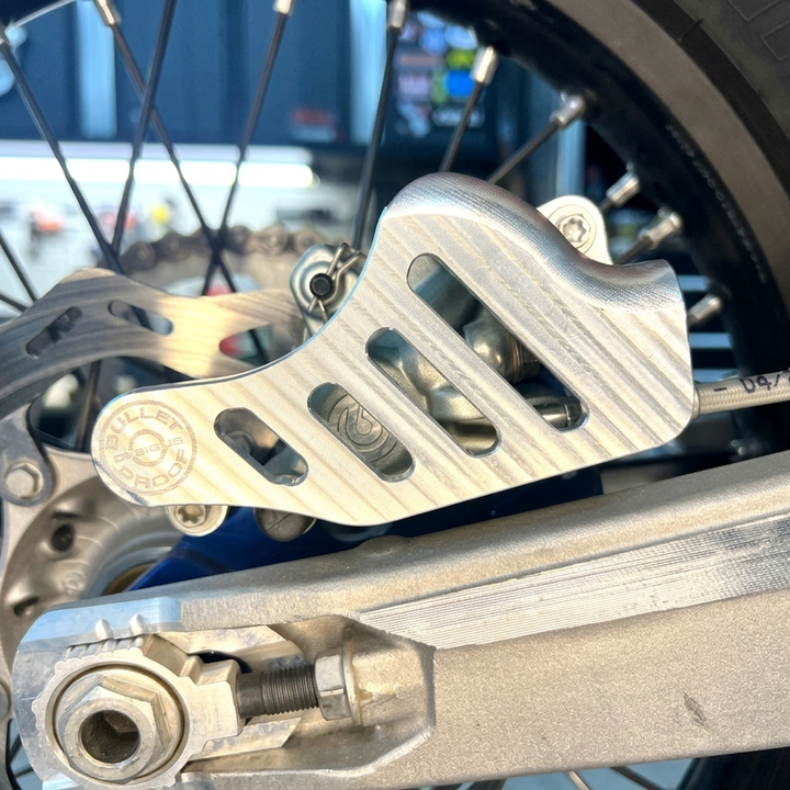 BPD Rear Brake Caliper Guard - Silver | Billet Aluminium Rear Brake Protection