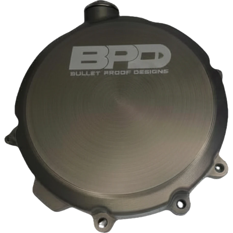 BPD Clutch Cover Hard Coat Natural Anodise | KTM Husqvarna Gas Gas Billet Aluminium