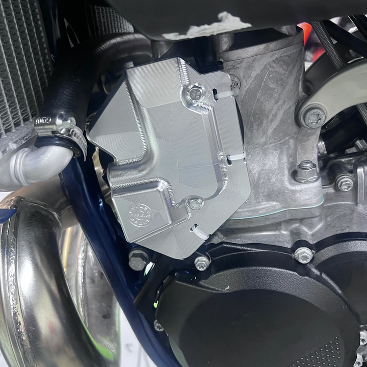 BPD Power Valve Cover - Silver | KTM Husqvarna Gas Gas 2-Stroke Billet Aluminium