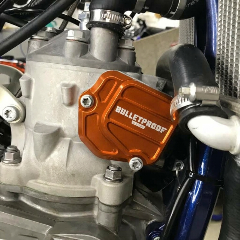 BPD Power Valve Cover Right Side - Orange | KTM Husqvarna Gas Gas 2-Stroke Billet Aluminium