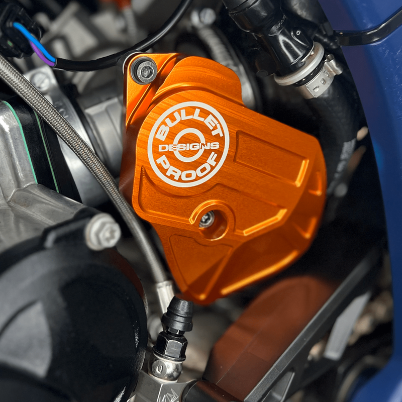 BPD Throttle Body Guard - Orange | KTM Husqvarna Gas Gas TBI Billet Aluminium
