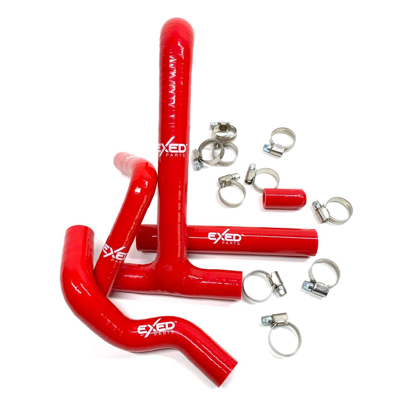 EXED Parts Silicone Radiator Hose Kit Red | Beta RR 250/300 2020-2026
