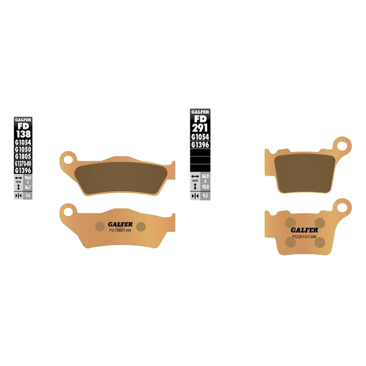 Galfer Ceramic Sintered Brake Pads - Front and Rear | KTM Husqvarna Gas Gas Sherco Enduro MX