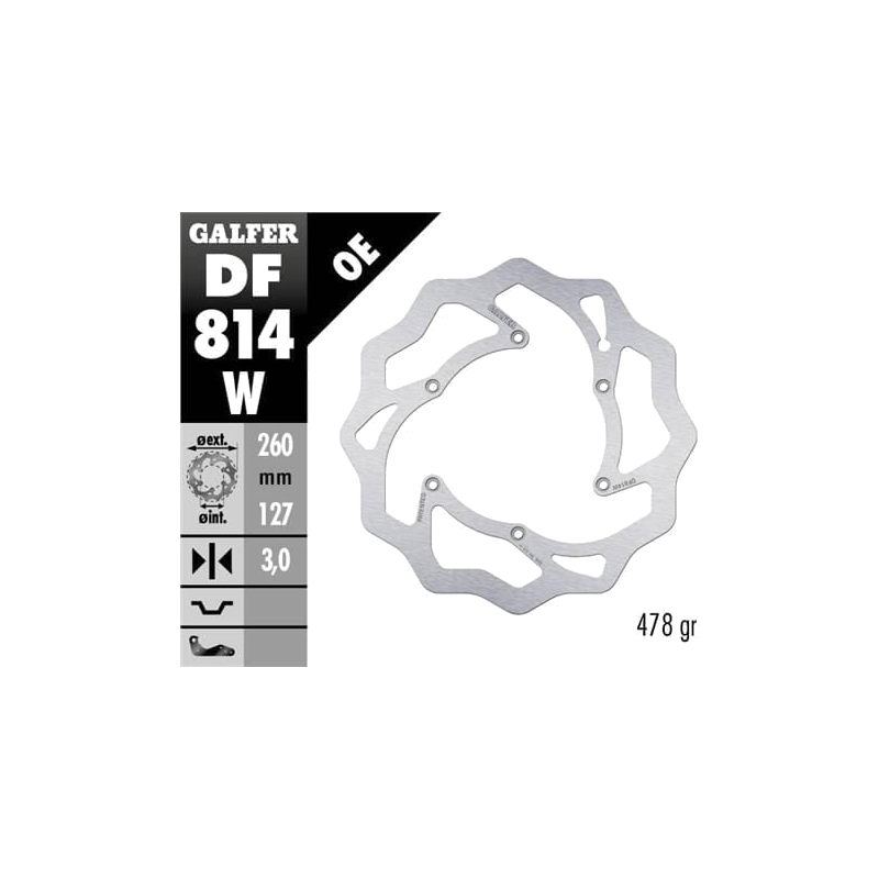 Galfer Fixed Wave Brake Disc - Front | Beta Enduro X-Trainer