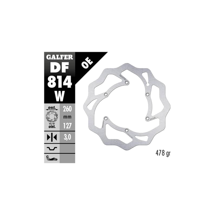 Galfer Fixed Wave Brake Disc - Front | Beta Enduro X-Trainer