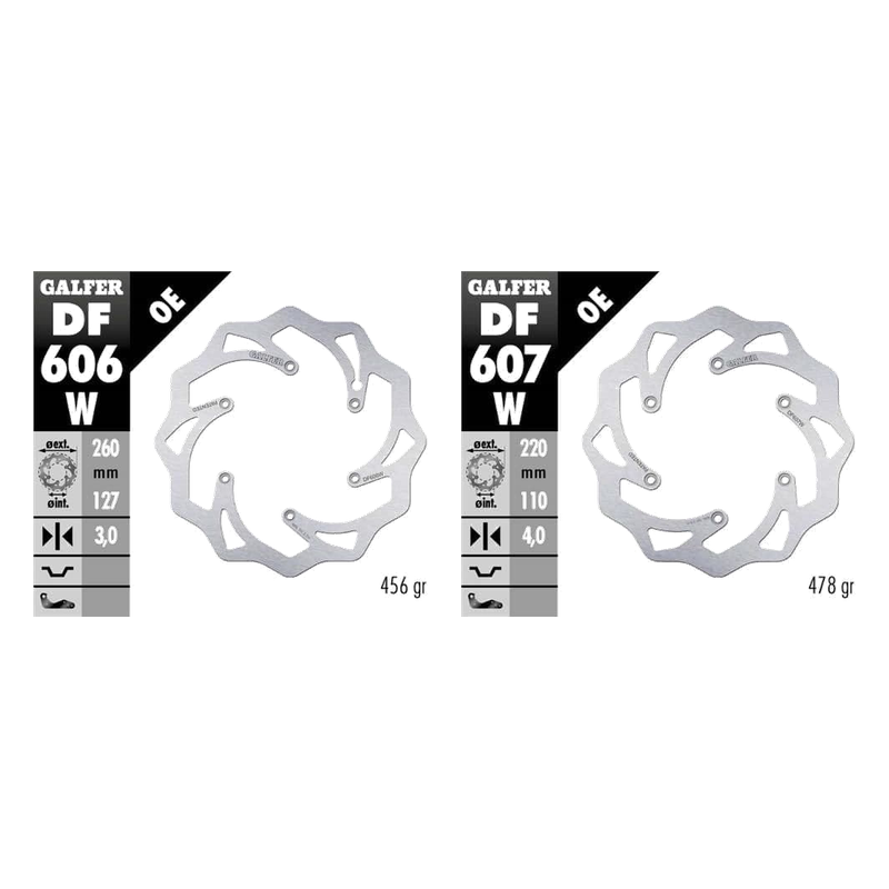 Galfer Fixed Wave Brake Disc - Front and Rear | KTM Husqvarna Gas Gas Enduro MX