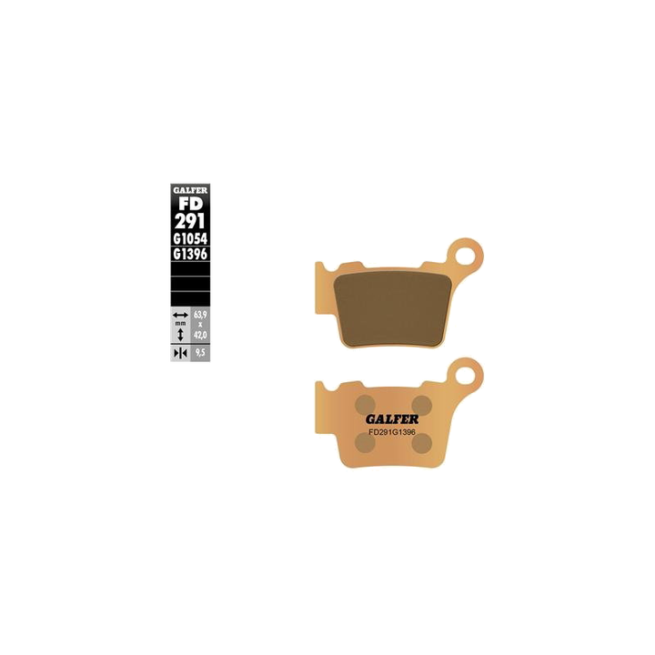 Galfer Ceramic Sintered Brake Pads - Rear | KTM Husqvarna Gas Gas Sherco Enduro MX