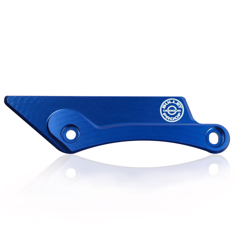 BPD Swingarm Guard - Blue | KTM Husqvarna Gas Gas Billet Aluminium Chain Guide Tab Protection