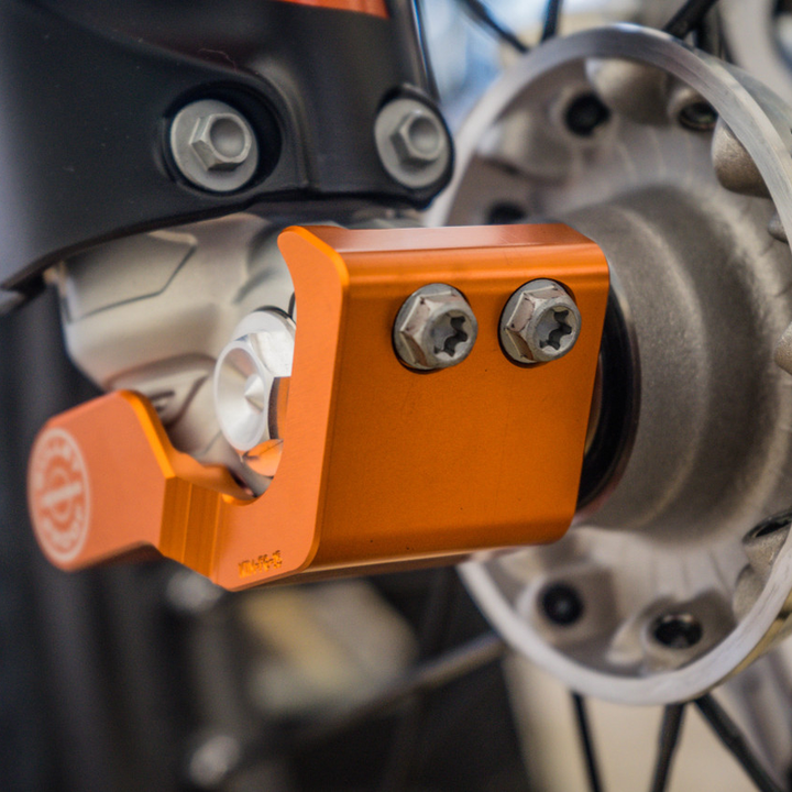BPD Fork Lug Guard - Orange | WP Forks KTM Husqvarna Gas Gas Sherco Billet Aluminium
