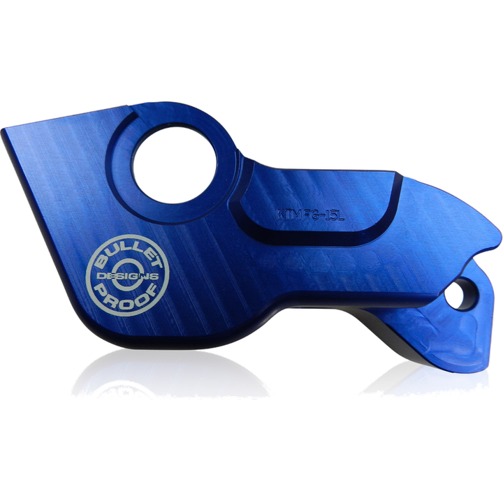 BPD Left Fork Lug Guard - Blue | WP Forks KTM Husqvarna Gas Gas Sherco Billet Aluminium