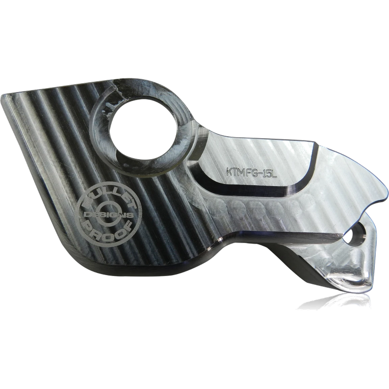 BPD Left Fork Lug Guard - Silver | WP Forks KTM Husqvarna Gas Gas Sherco Billet Aluminium