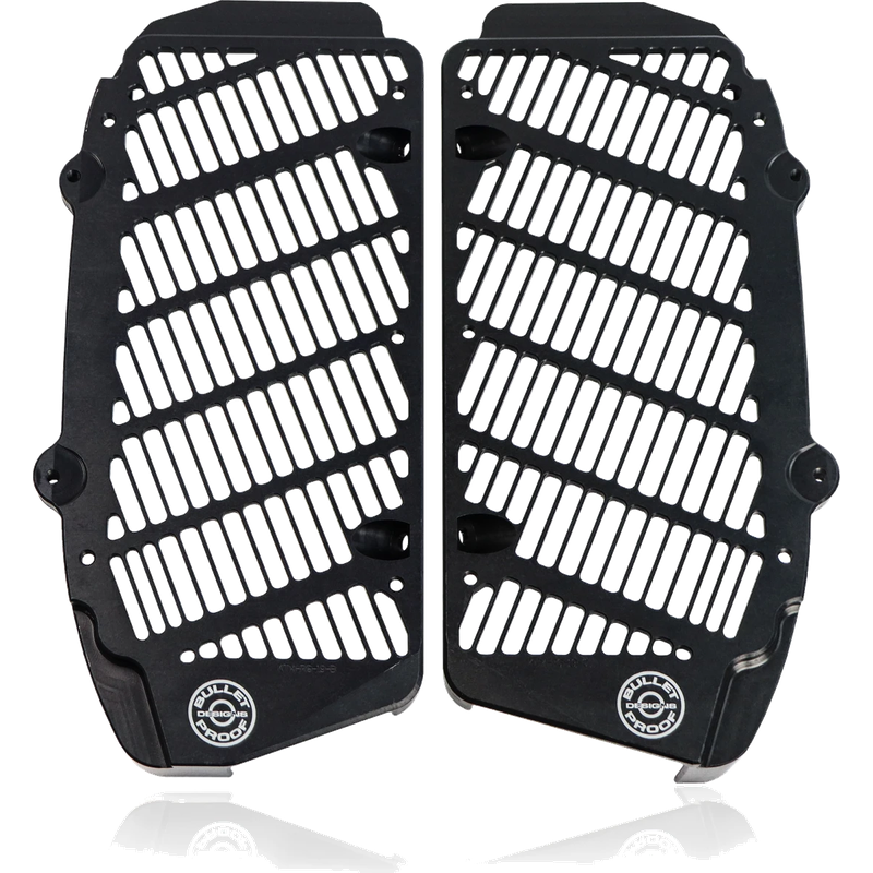 Bullet Proof Designs Radiator Guards - Black | KTM Husqvarna Gas Gas Billet Aluminium