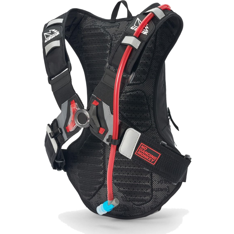 USWE Moto Hydro 8L Hydration Pack - Black/Grey | Enduro MX Hydration Backpack