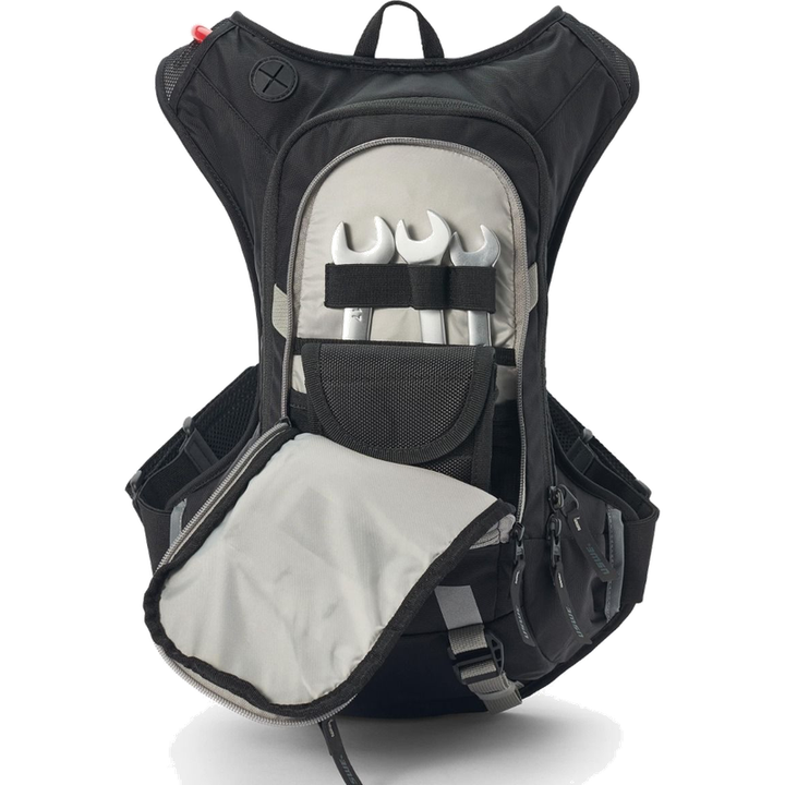 USWE Moto Hydro 8L Hydration Pack - Black/Grey | Enduro MX Hydration Backpack