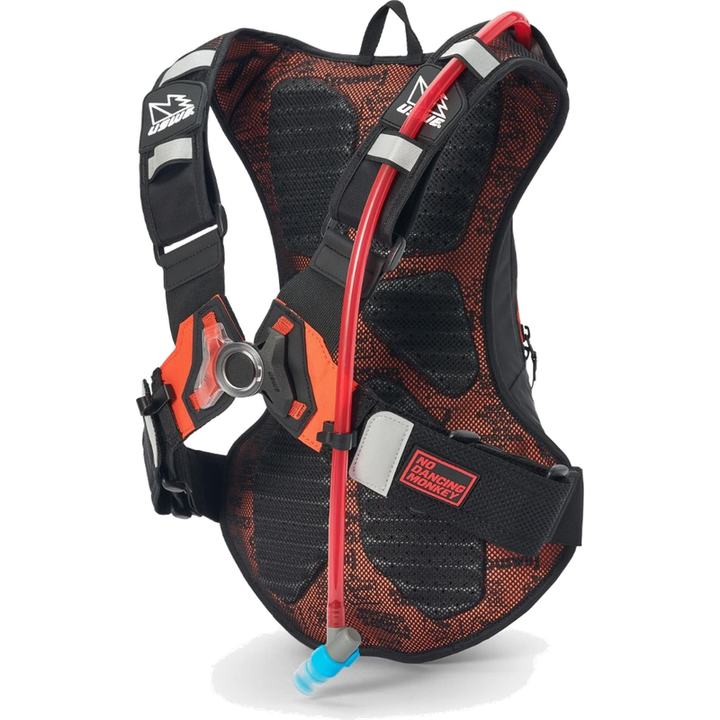 USWE Moto Hydro 8L Hydration Pack - Black/Orange | Enduro MX Hydration Backpack