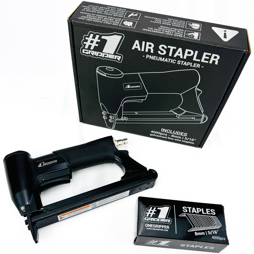 One Gripper Air Stapler Seat Cover Installation Tool | Includes 4000 Staples