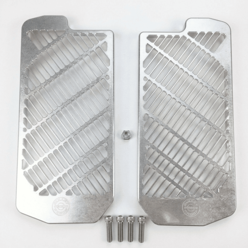 BPD Radiator Guards Silver | Rieju MR Gas Gas Billet Aluminium Radiator Protection