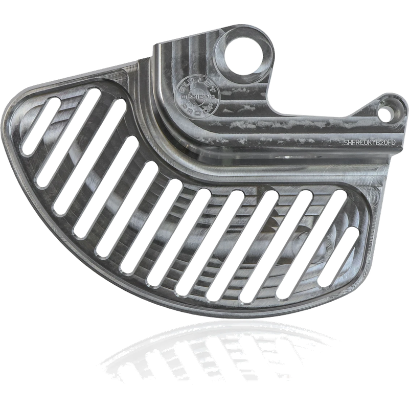 BPD Front Disc Guard - Silver | Sherco KYB Forks Stark Varg Billet Aluminium