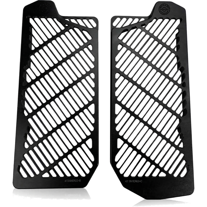 BPD Radiator Guards - Black | Sherco Billet Aluminium Radiator Protection
