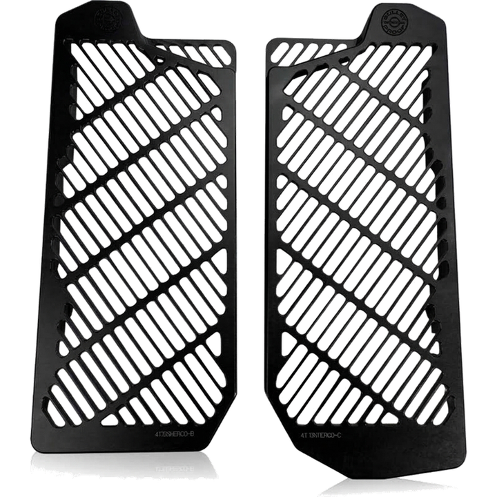 BPD Radiator Guards - Black | Sherco Billet Aluminium Radiator Protection