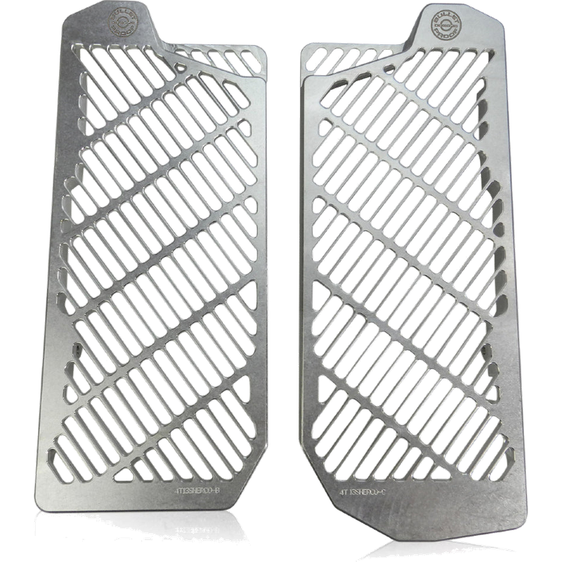 BPD Radiator Guards - Silver | Sherco Billet Aluminium Radiator Protection