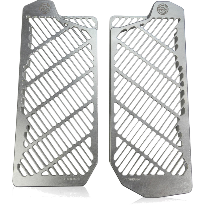 BPD Radiator Guards - Silver | Sherco Billet Aluminium Radiator Protection