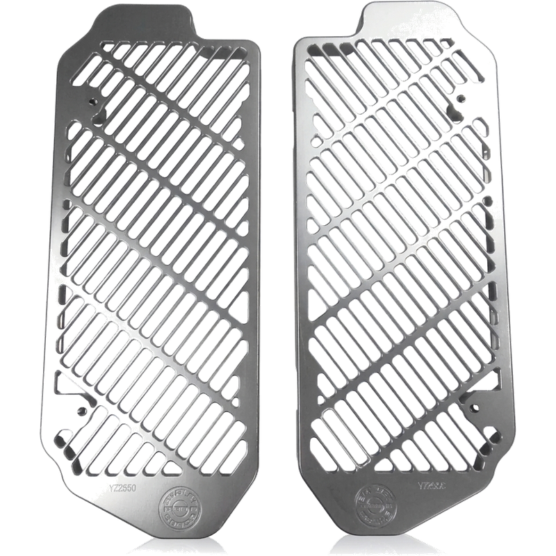 BPD Radiator Guards - Silver | Yamaha YZ 2-Stroke Billet Aluminium Radiator Protection
