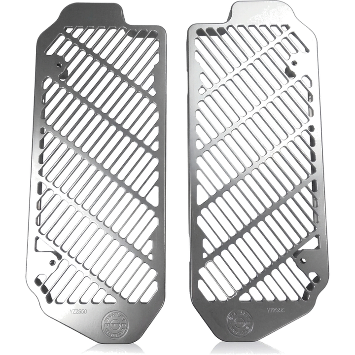 BPD Radiator Guards - Silver | Yamaha YZ 2-Stroke Billet Aluminium Radiator Protection