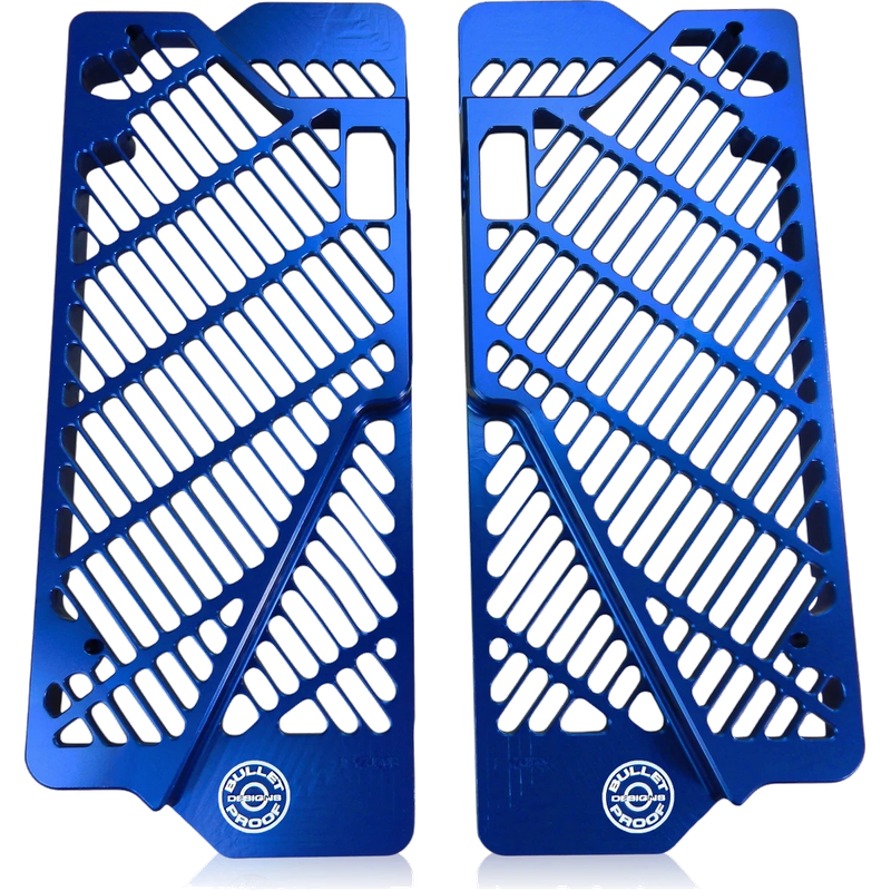 BPD Radiator Guards - Blue | Yamaha YZF WR Billet Aluminium Radiator Protection
