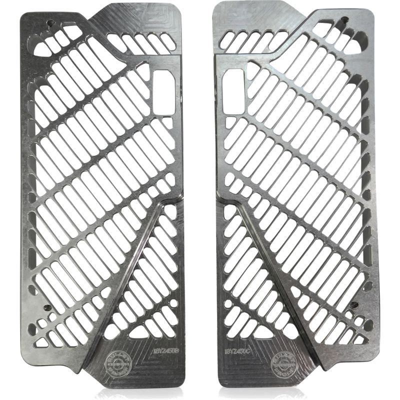 BPD Radiator Guards - Silver | Yamaha YZF WR Billet Aluminium Radiator Protection