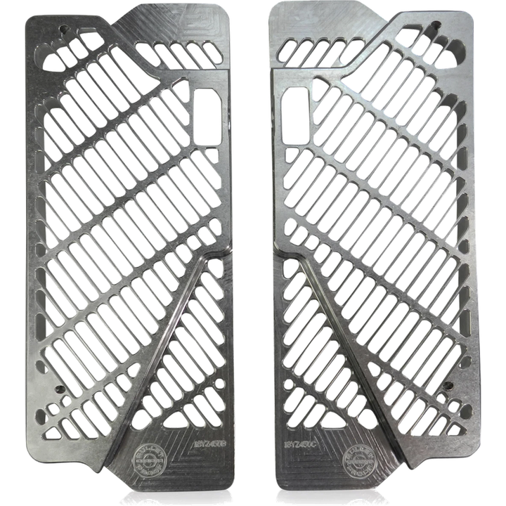 BPD Radiator Guards - Silver | Yamaha YZF WR Billet Aluminium Radiator Protection